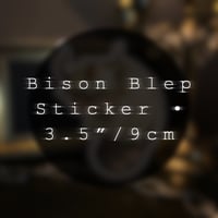 Image 3 of Bison Blep Sticker • 3.5"/9cm