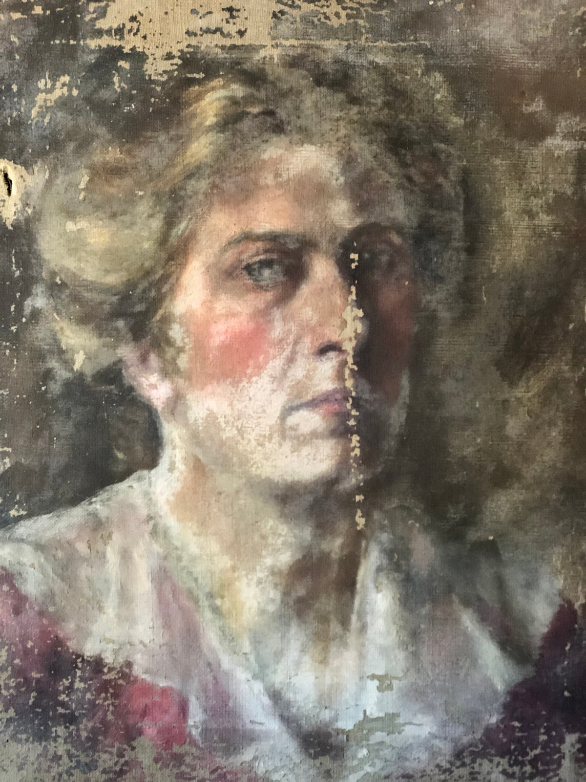 Image of Old oil portrait 