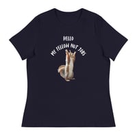 Image 1 of Women's Relaxed T-Shirt, Nut Jobs Funny Squirrel Tee