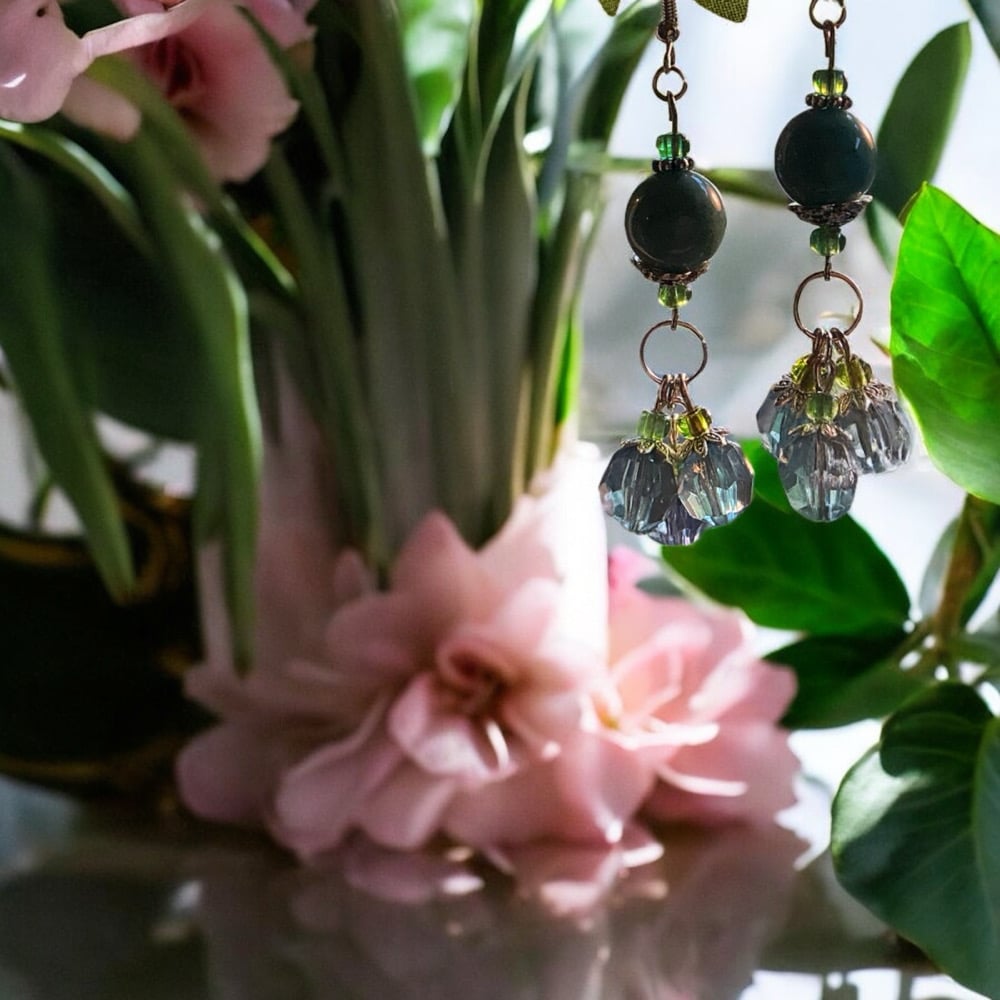 Image of Beaded Dangle Earrings