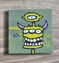 Image 1 of Spe 16 2.5x2.5 Inch Original Painting by Joey Mars 