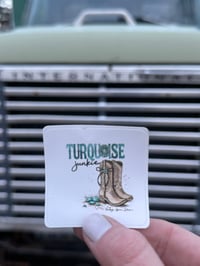 Turquoise Junkie Sticker