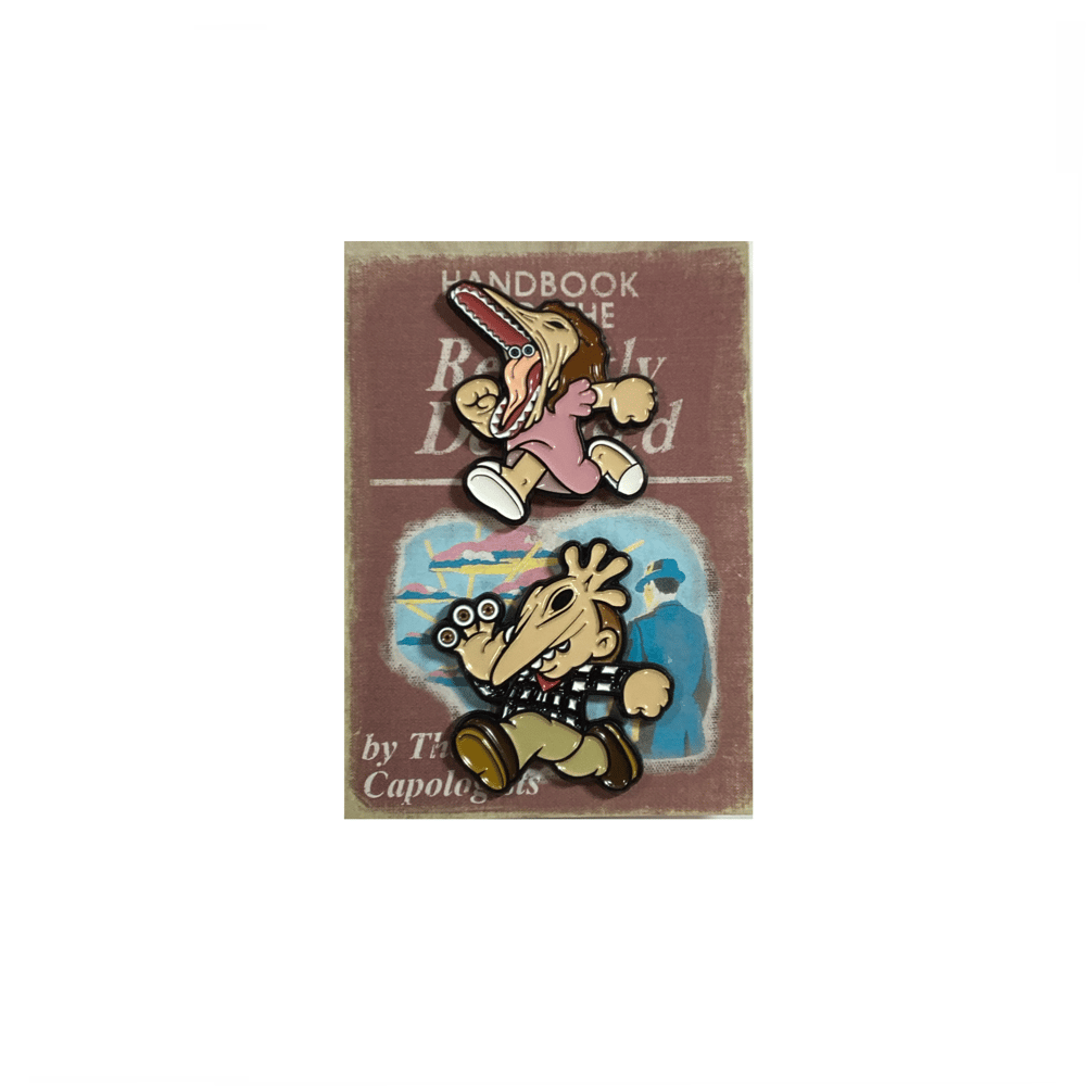 Adam & Barbara Enamel Pin Set