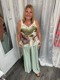 Image 5 of Crystal - Crinkle Wide Leg Trouser 