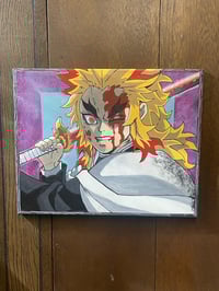 Image 1 of “Flame Hashira” 16x20 Canvas