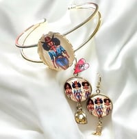 Image 1 of Where them fans at Earrings and Bracelet Set B