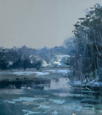 Sturgeon Creek Ice floats 