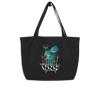 Large organic tote bag black