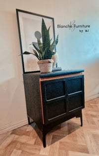Image 6 of Pair of Nathan Bedside Tables / Cabinets in Black