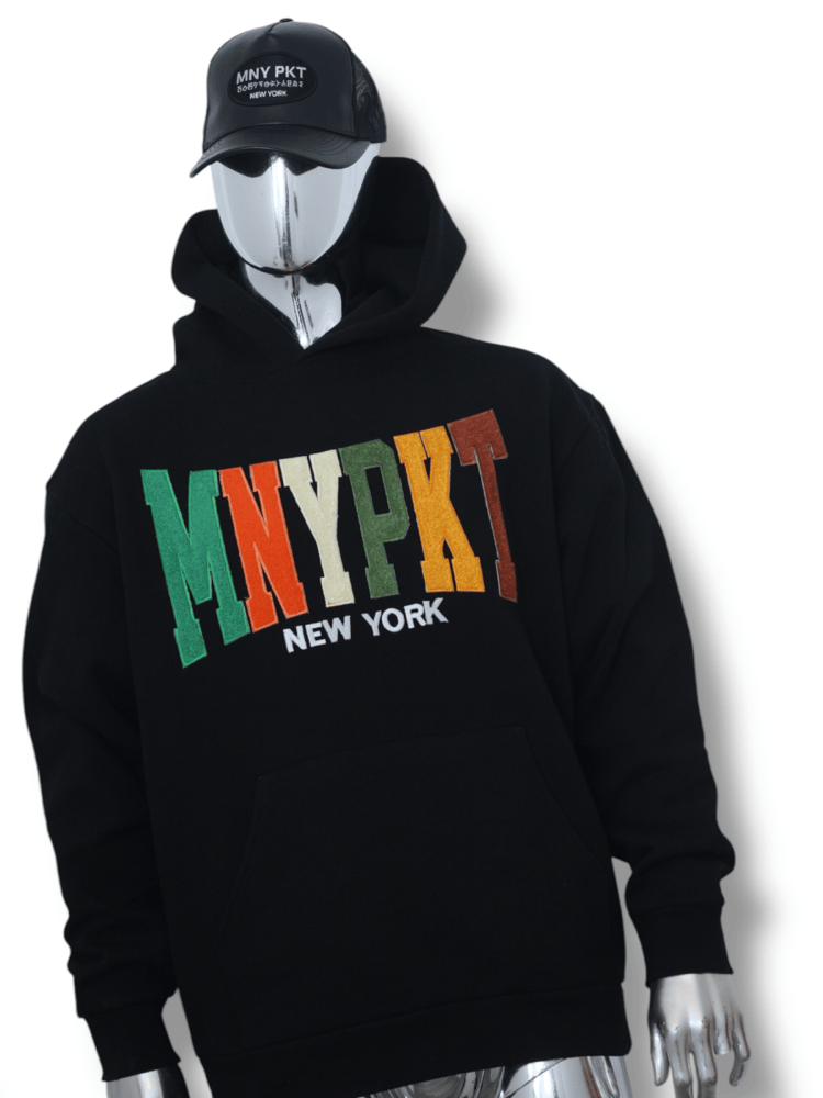 MNYPKT CHENILLE//BLACK HOODIE