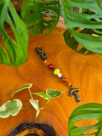 Image 3 of Mushroom Dangle with Carnelian 