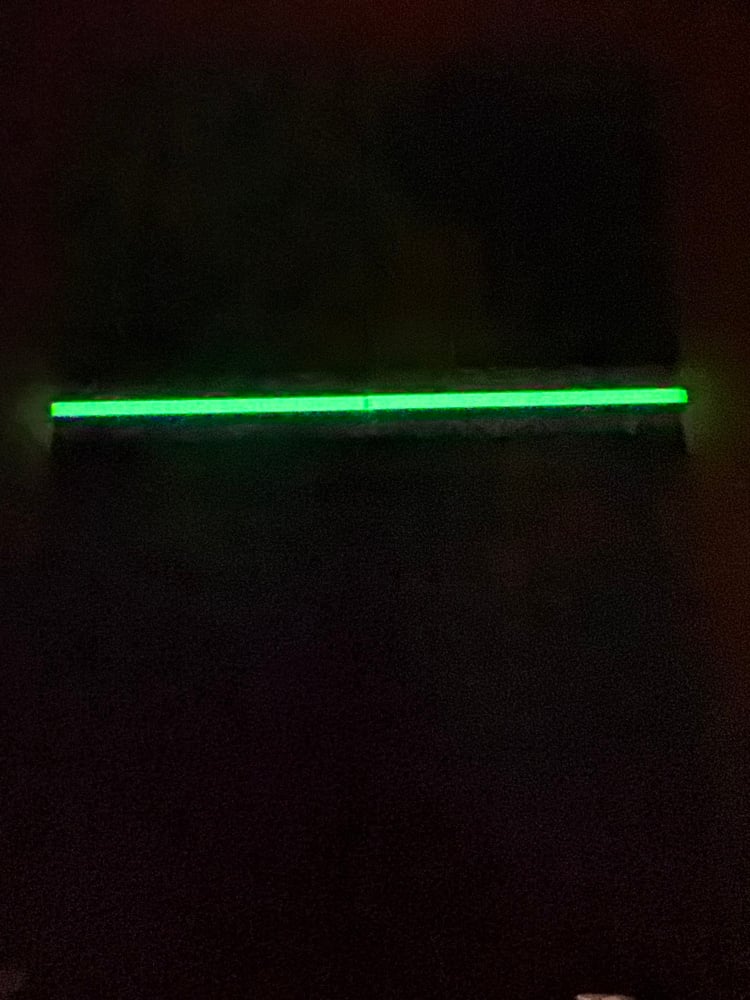 Image of Burl G10 & Curly Cottonwood GLOW Segmented Knife Scales