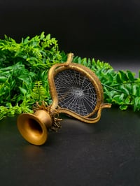 Image 2 of Ornate Vintage Candle holder - Real preserved spider web