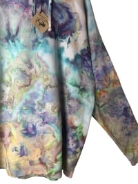 Image 7 of XL Unisex Comfort Wash Hoodie in Muted Alchemy Ice Dye