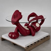 Image 2 of Bunny table rouge cerise