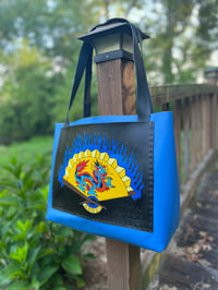 Image 1 of Blue Flame Tote Bag