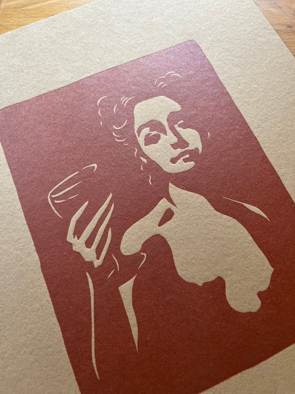 Enjoy - brown kraft paper