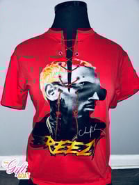 Image 1 of RED CB GRAPHIC TEE