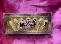 Image 1 of Nails -  Long Luxury (Orange Yin Yang)