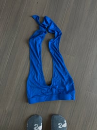 blue waydamin top (sz med)