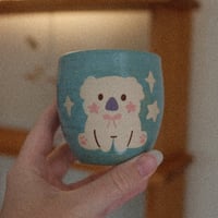 Image 2 of sky blue koala latte mug