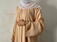 Image 3 of Cream Peach Khadija Abaya 