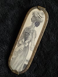 Image 1 of Repurposed Vanity series Victorian faceless with preserved web A