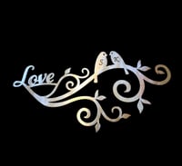 Image of Love bird sign 