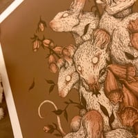 Image 3 of White Mice A4 Art Print