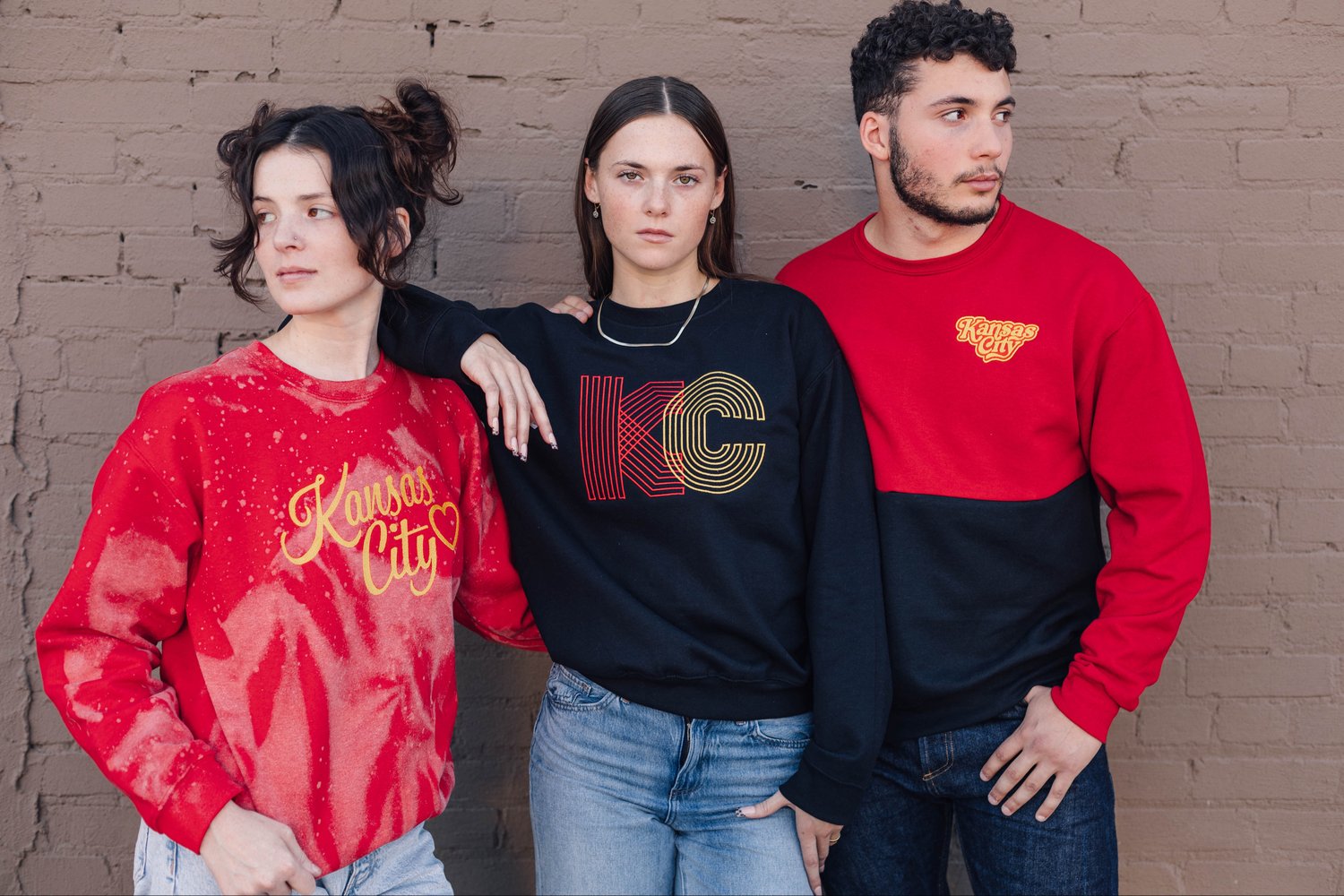 Image of VINTAGE VIBES RED/BLACK SPLIT COLORBLOCK