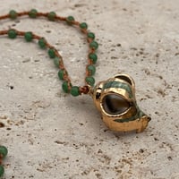 Image 1 of Green Aventurine Seashell Necklace