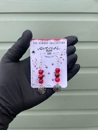 Image 3 of Blood Web Earrings