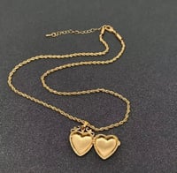 Image 3 of Gold Heart Locket Necklace