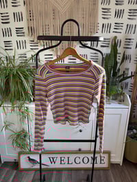 Image 1 of Target stripe crop top