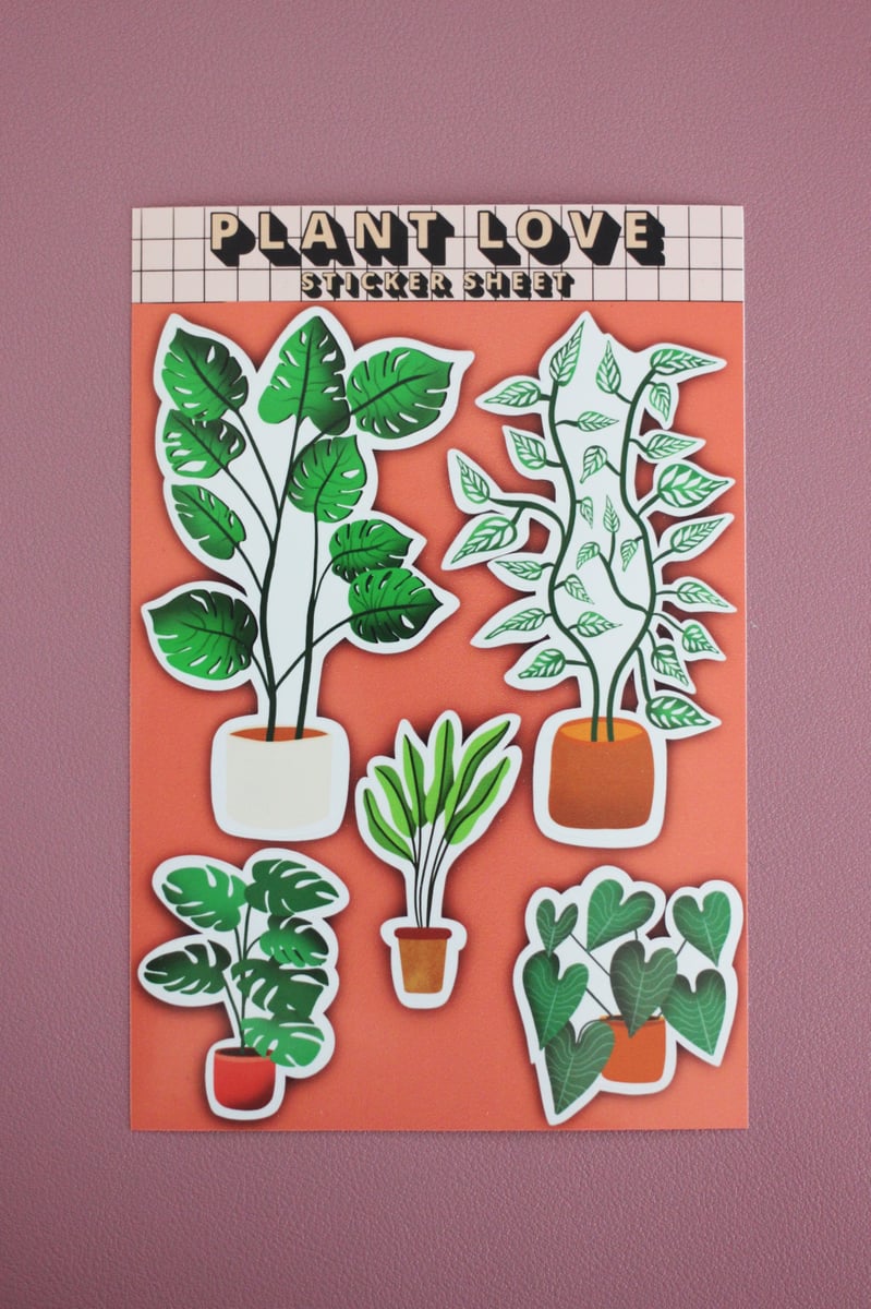 Cultivate Love Plant Vinyl Sticker - Plant-Themed Sticker Design