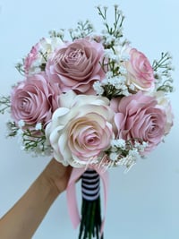 Image 1 of Ruby Rose Stem Bouquet Template + Full Video Tutorial 