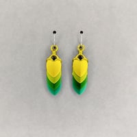 Image 2 of Linear 4-Scale Earrings