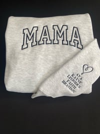 Image 10 of MAMA Hoodies Embroidered (on center of chest) 