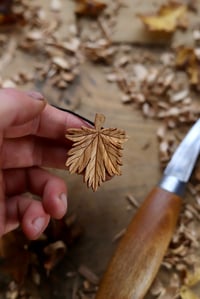 Image 9 of Maple Leaf Pendant Necklace. 