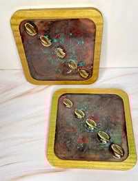 Image 1 of “Legacy Gold” Coaster Pair
