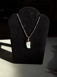 Image 2 of Opal ghost necklace (silver)