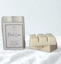 Image 1 of Clean cotton / beach linen clamshell wax melts 