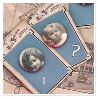 Image 7 of single vintage style pin badge