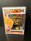 Dragon Ball Z Super Hercule Specialty Series GITD Funko POP! Signed By Chris Rager (Voice Actor)