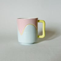 Image 2 of Medium Pink And Blue Mug 
