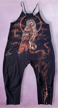 Image 1 of “MIGHTNIGHT” BLEACH PAINTES BAGGY ROMPER MEDIUM