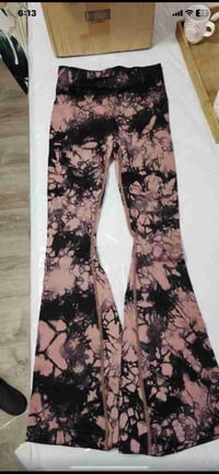 Image 4 of Tye Dye Flare Bottom (chocolate brown)