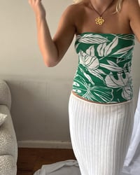 Image 2 of TUBE TOP - GREEN PALM