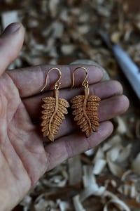 Image 2 of Autumn Fern Earrings 