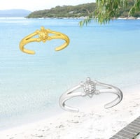 Image 1 of TURTLE TOE RING / PINKY RING